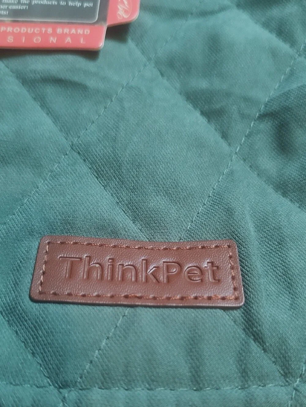 ThinkPet Forest Green Quilted Vest  NWT Reversible